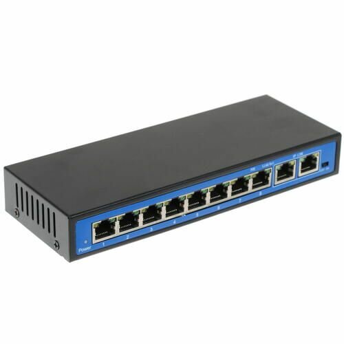 POE-коммутатор 10-портовый без блока питания (ORIENT SWP-208POE-A/2U 48V)