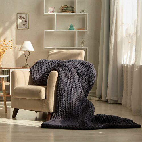 Утяжеленный плед Slaap иссиня-черный