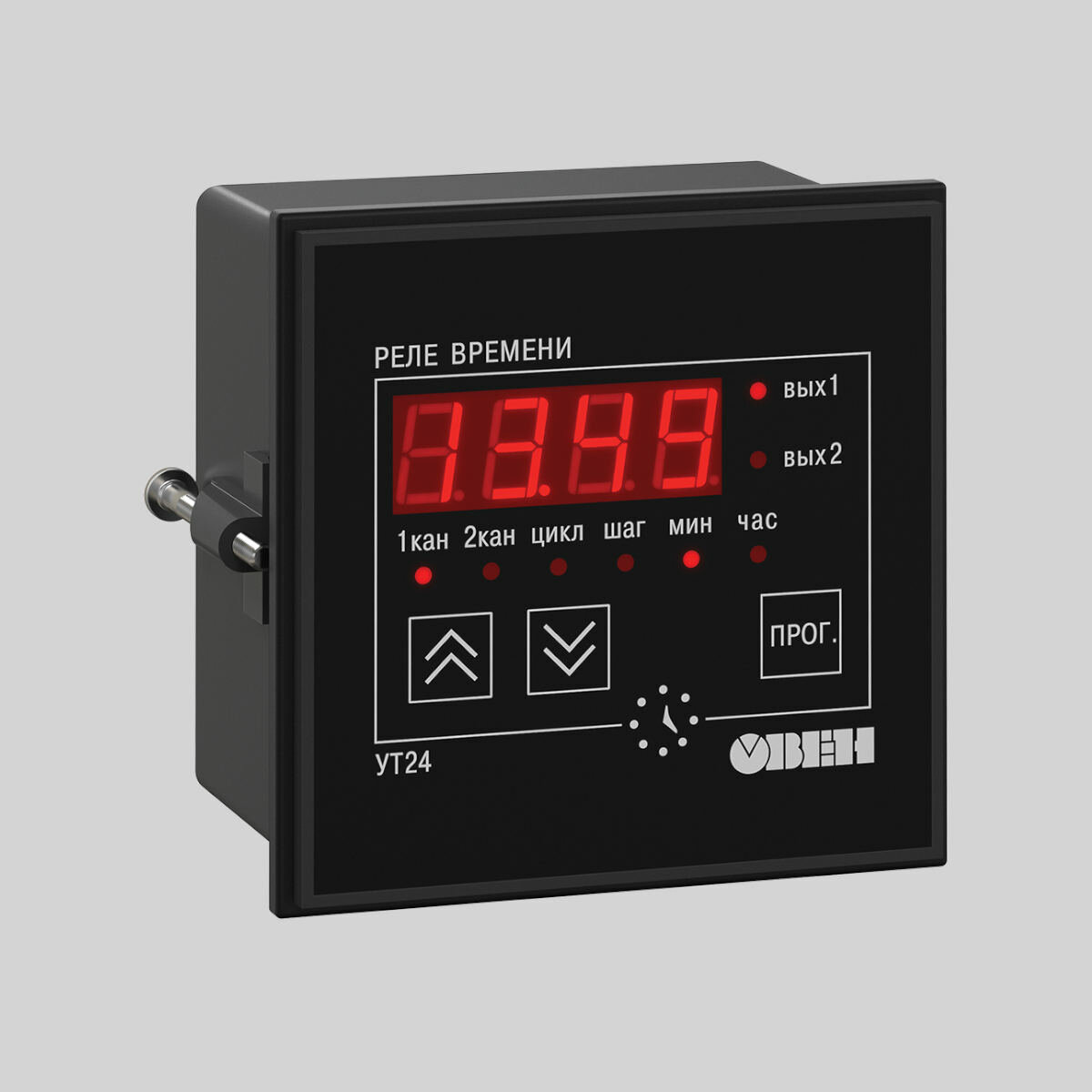 Таймер реального времени двухканальный овен УТ24-Щ1. Р (IP54,130.265 В) — фото 1
