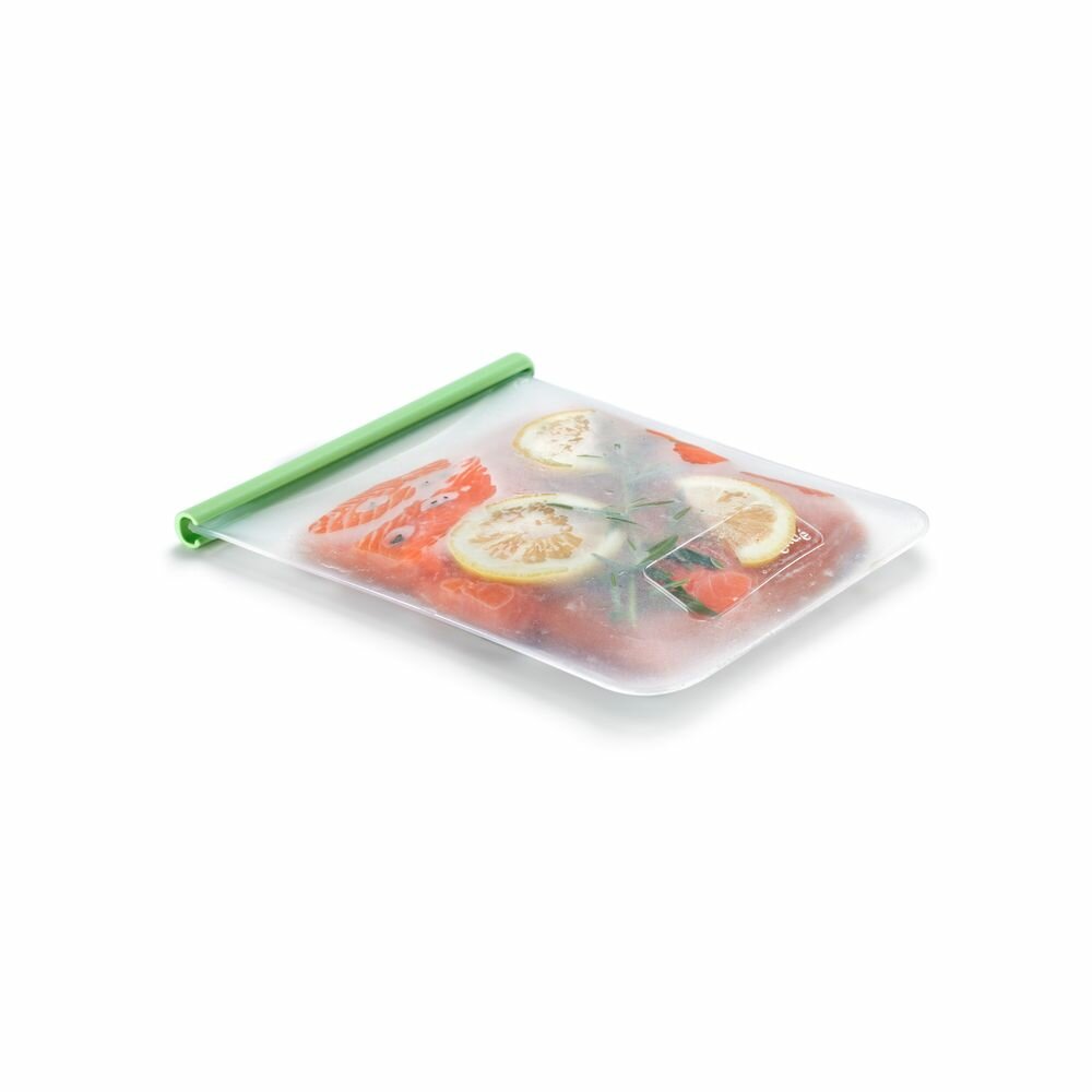 Пакет силиконовый плоский для хранения продуктов Lekue Reuse & Reduce 1,5л - фото №3