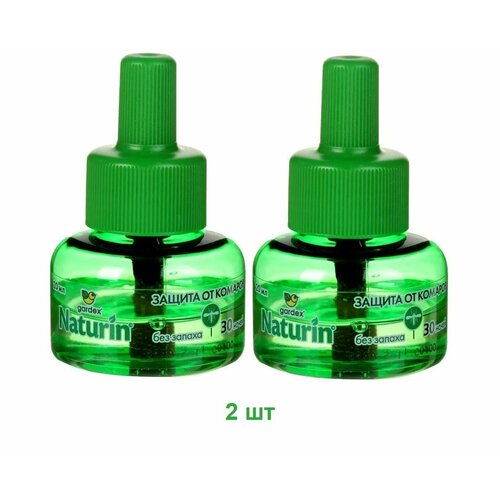 фото Gardex naturin жидкость от комаров без запаха для фумигатора, 30 ночей х 2 шт