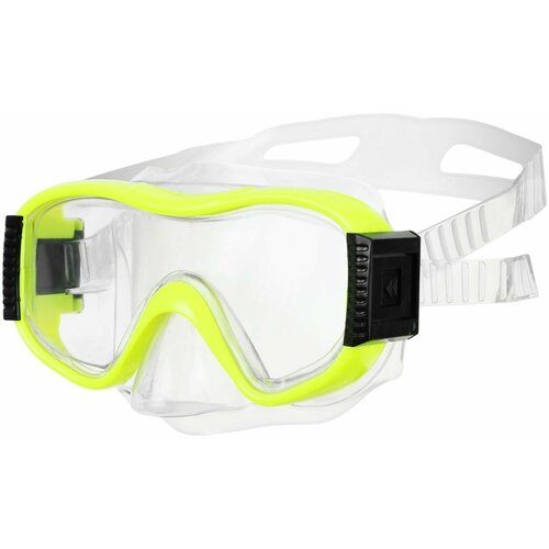 Маска для подводного плавания детская, до 15 лет, для бассейна и открытых водоемов, цвет желтый