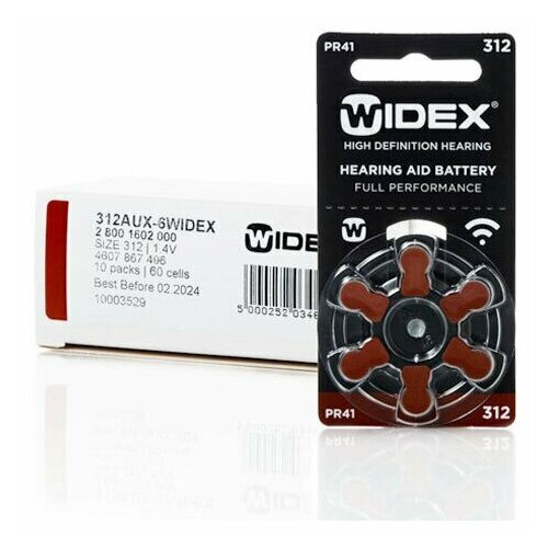 Батарейки для слуховых аппаратов XXtreme (Rayovac) ранее известные как Widex р312, 60 шт