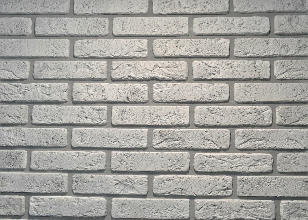 Декоративный Кирпич Русский Камень Антик Белая Скала Артикул 01.24 Ш19.5хВ4.7 см 1м2.