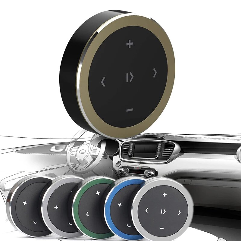 Kebidumei портативный автомобильный беспроводной Bluetooth медиа руль пульт дистанционного управления Mp3-плеер авто Bluetooth пульт дистанционного управления