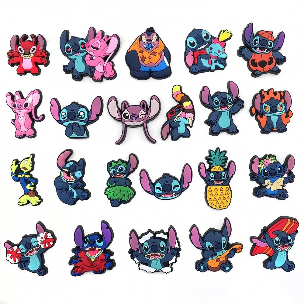 Набор из 22 фигурок Лило и Стич для украшений кроссовок TAKARA TOMY, 22pcs, Унисекс — фото 1