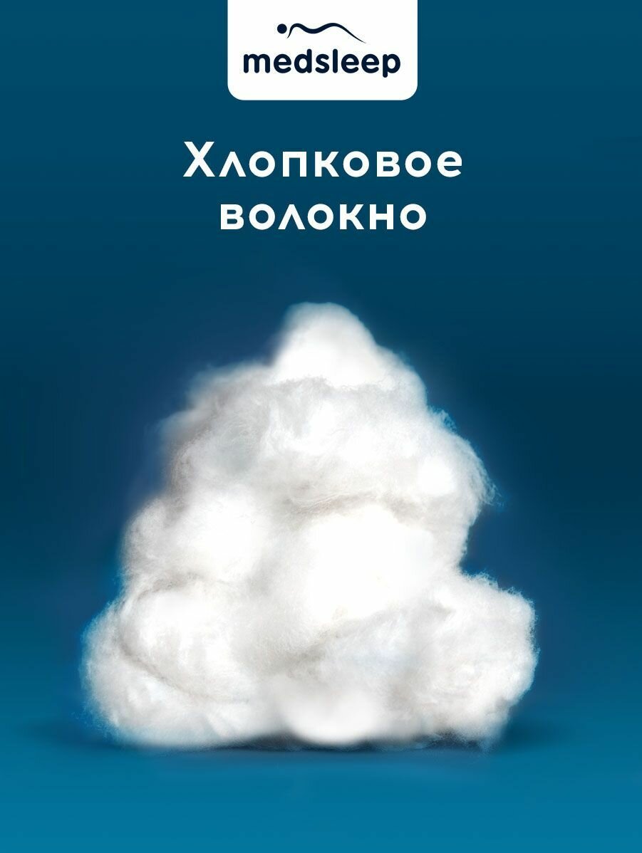 Одеяло Medsleep White Cloud белое 200х210 см - фото №2