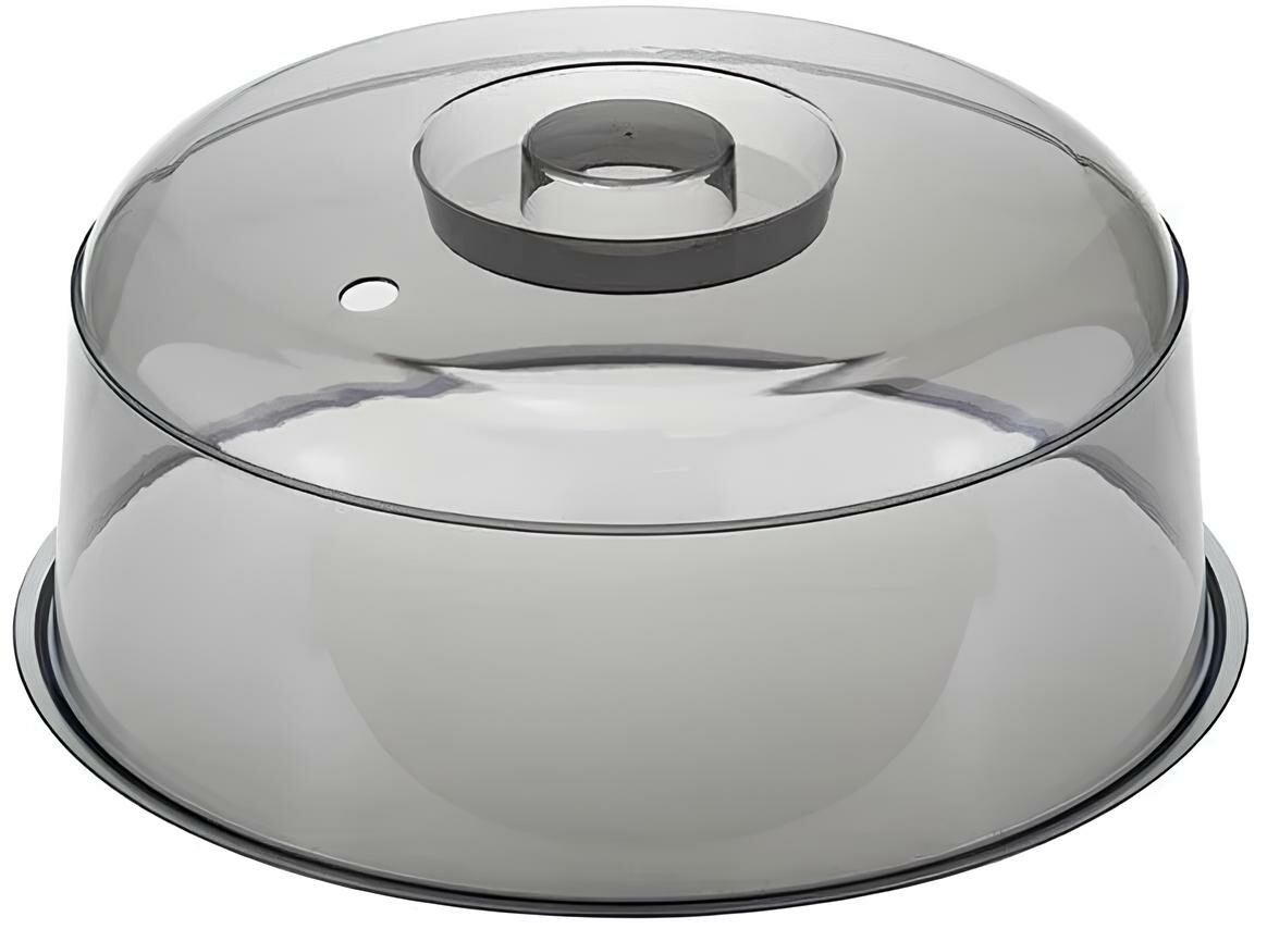 Крышка для микроволновки IDEA с отверстием для выпуска пара прозрачная (М1415)