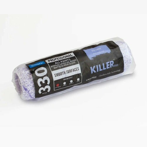 фото Валик из микрофибры blue dolphin killer 48707 (48*180мм) ворс 9 мм