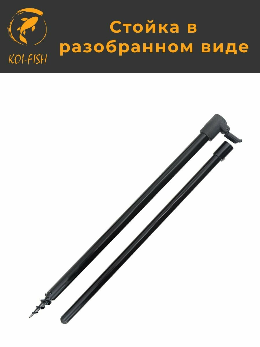 Стойки для удилищ с резьбой для грунта 40-60 см 2шт (BKS046) телескопические для карповой ловли карпфишинга — фото 1