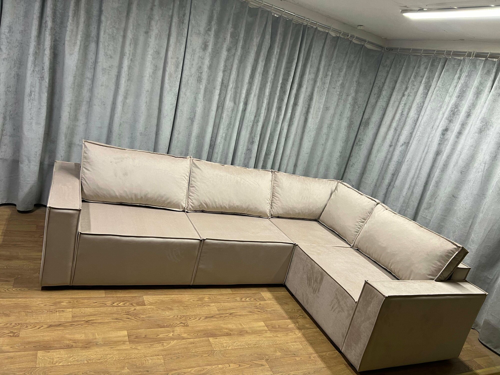 Угловой диван Лофт еврокнижка, 280*210см, антивандальный велюр