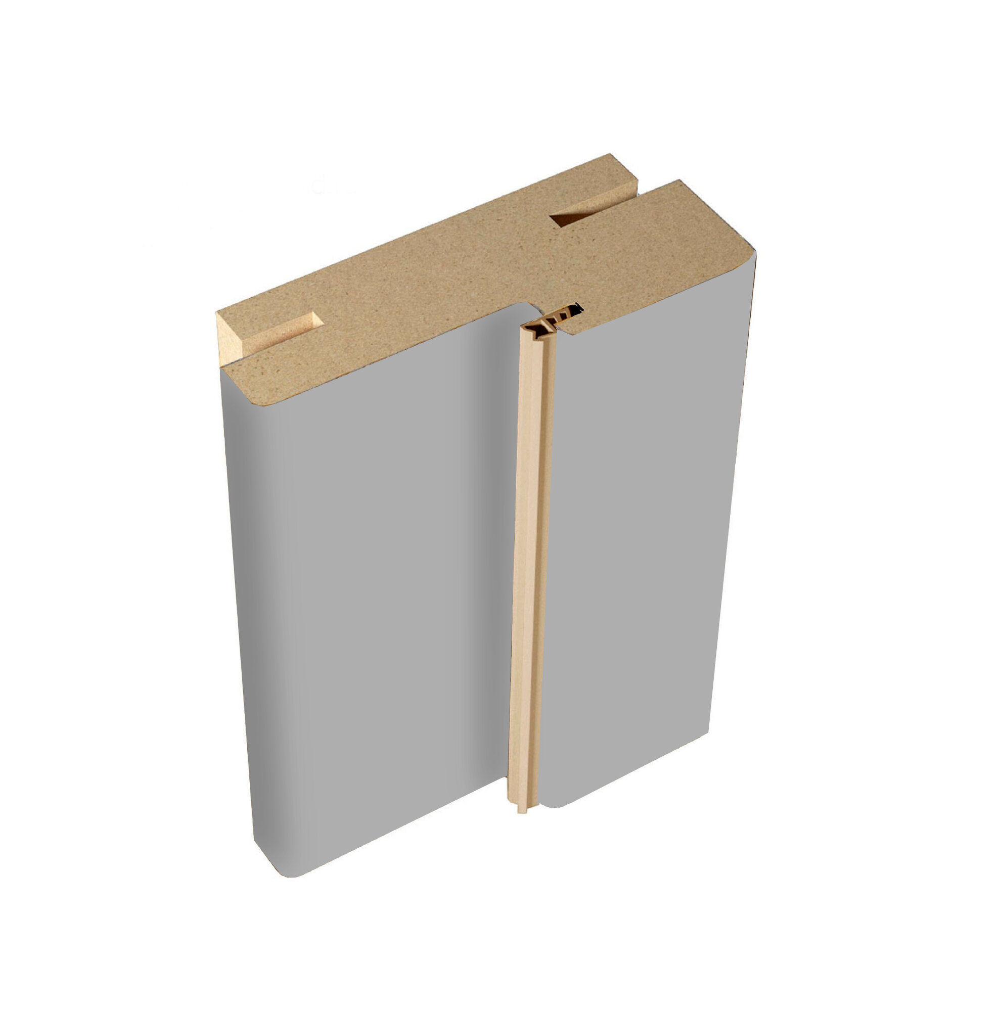 Дверная коробка Дера 3150886 телескопическая эко-шпон серая