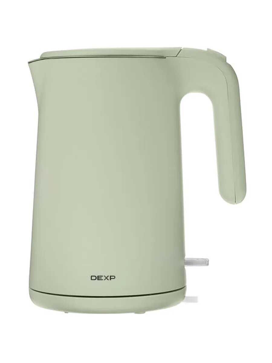 Электрический чайник DEXP DW1500 (1.5 л, 1600 Вт, скрытый нагревательный элемент)зеленый