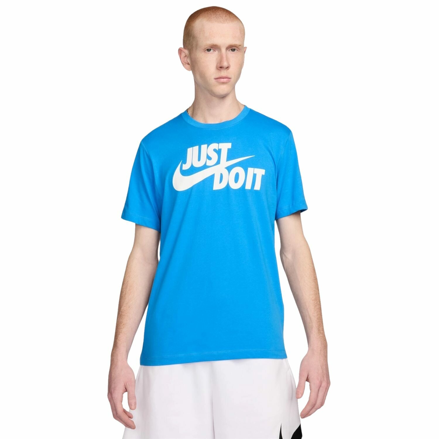 Футболка NIKE, размер L, голубой/белый