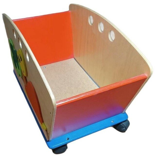 Тележка для игрушек с декором — фото 1