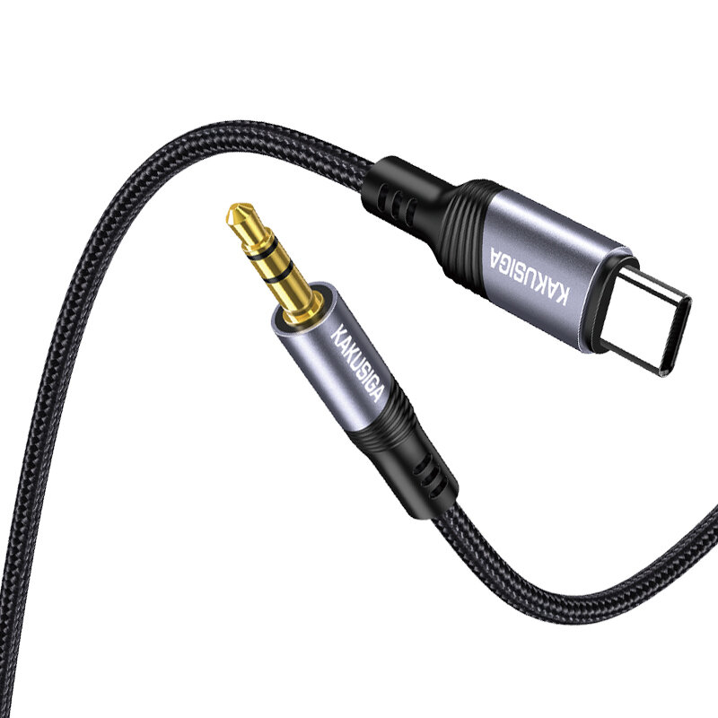 Aux-Type-C, iPhone, Android, KSC-894, кабель для передачи музыки и других аудиосигналов, Kakusiga (оригинал) — фото 1