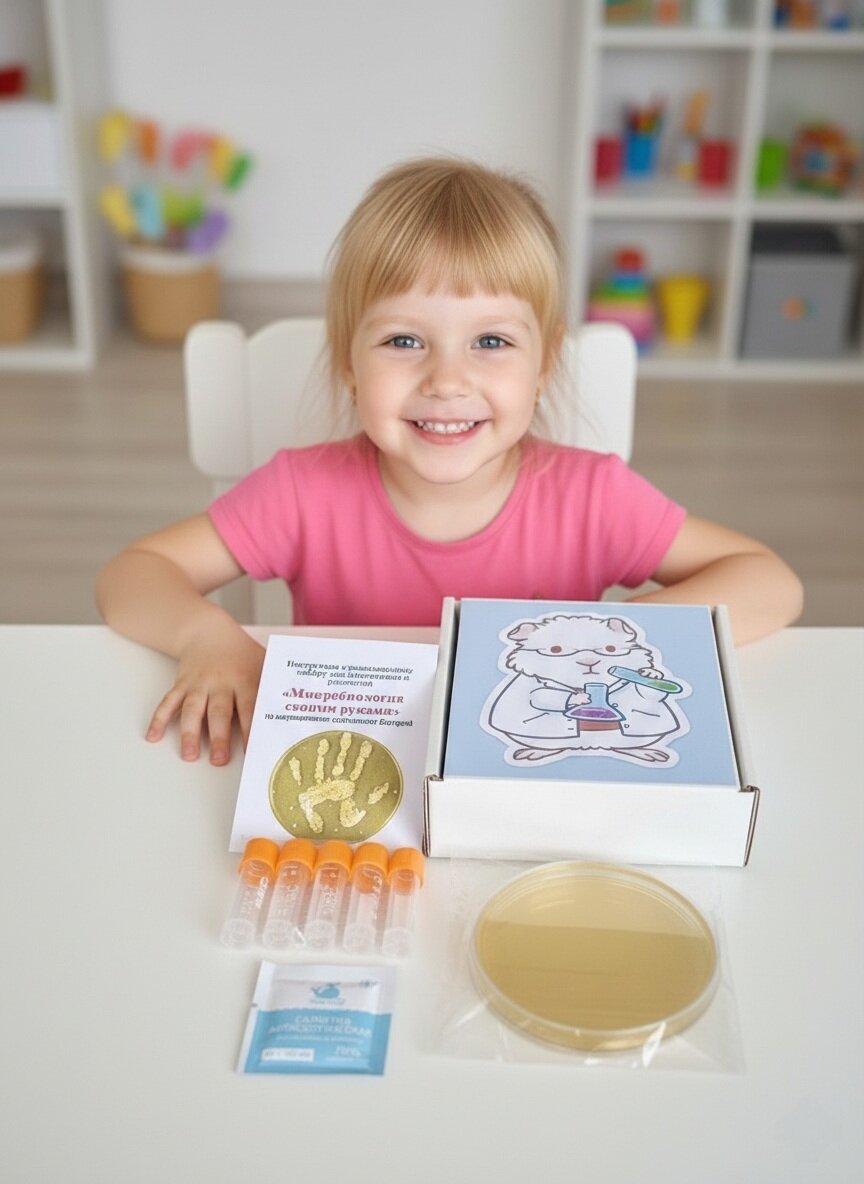 Набор для опытов по микробиологии  начальный 