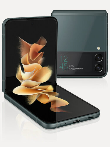 Изображение товара Смартфон Samsung Galaxy Z Flip 3, 8ГБ+256ГБ, 1 nano SIM, Зелёный