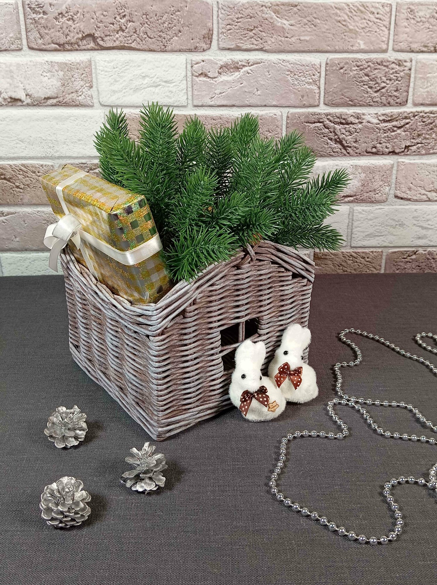 Плетеная корзина 