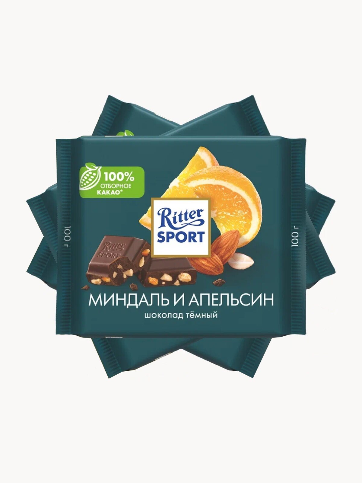 RS Шоколад тем Миндаль и апельсин 3 100г