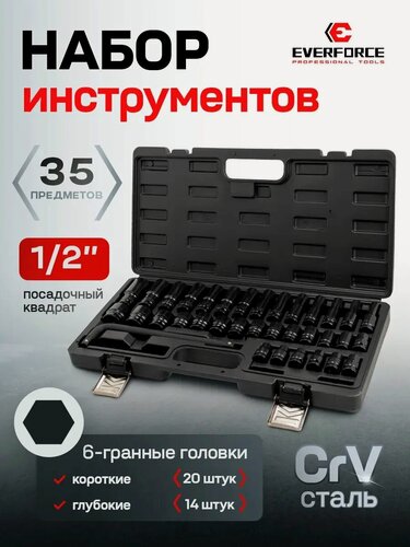 Изображение товара Набор инструментов для автомобиля, 35 предметов