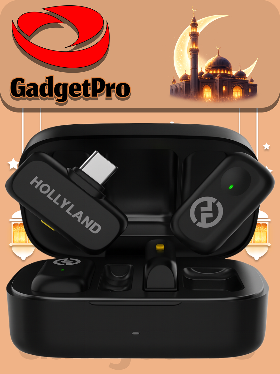 Беспроводной микрофон Hollyland Lark A1 Combo: комплект для записи звука, для интервью и видеоблогинга