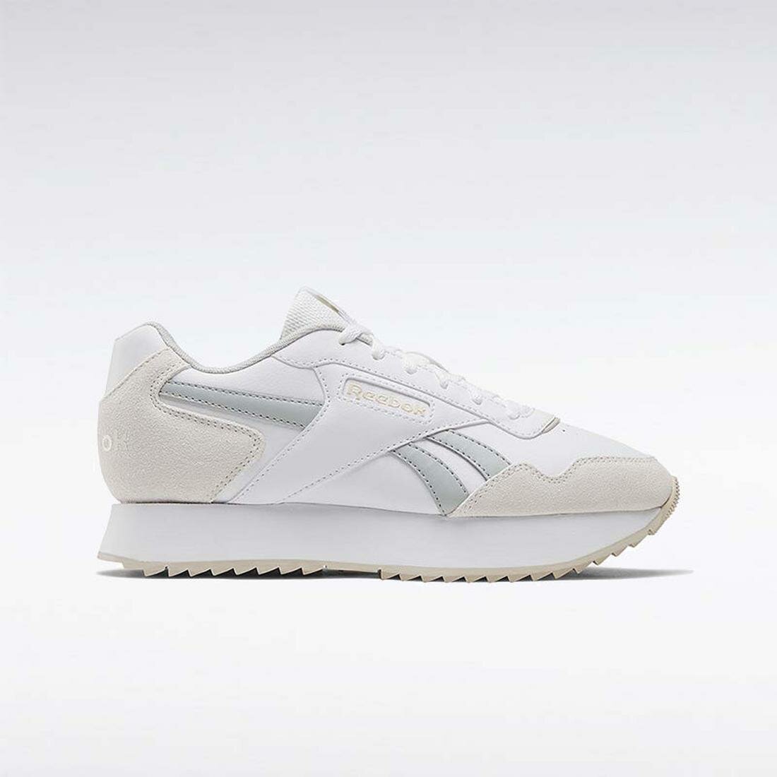 Кроссовки Reebok Glide Ripple Double, размер 7 US, белый/серый/бежевый