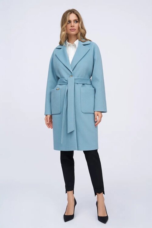 Пальто  Electrastyle, размер 42, голубой