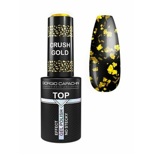 Топ для ногтей CRUSH GOLD без липкого слоя, 8 мл