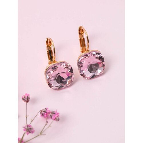 Серьги, пыльная роза, розовый