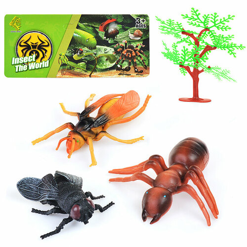 Набор животных KC713-1 "Жизнь насекомых" в пакете