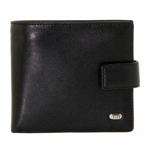 фото Кошелек petek 1855, фактура гладкая, черный