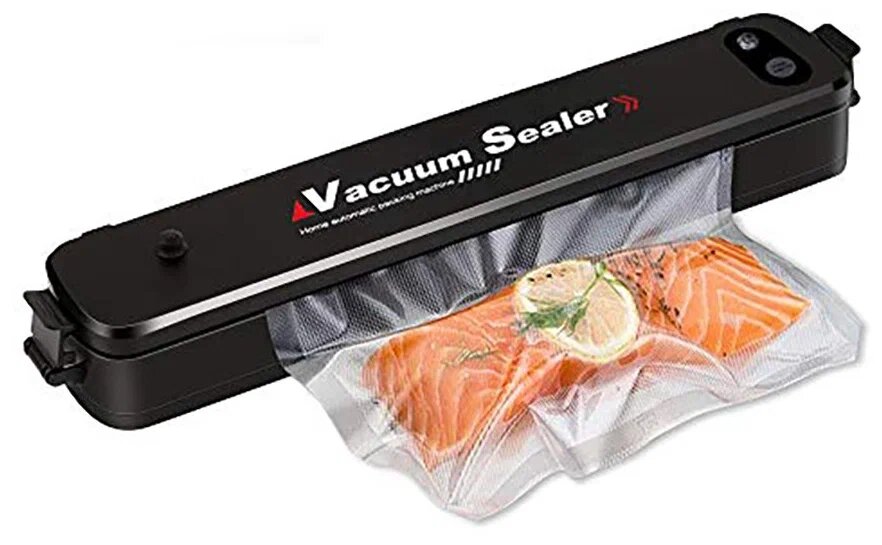 Вакуумный упаковщик WIEKK / Vacuum Sealer / Запайщик пакетов / Вакууматор для продуктов / Упаковщик пакетов