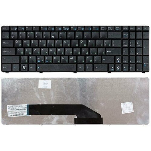 Клавиатура для ноутбука MP-07G73SU-5283, V090562BS1, для ноутбуков Asus F52, K50, X5, без рамки, код mb002178 клавиатура для asus k50ij k50in k50 k50i mp 07g73su 5283 k50af k50c k61ic k50ip p50ij x5dij