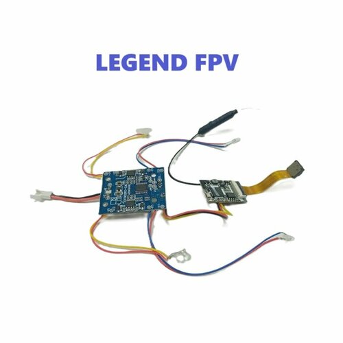 Плата управления WD-CMZD01RX с FPV камерой KY46_V5 для квадрокоптера HIPER SKY LEGEND FPV HQC-0033 Хайпер Скай Легенд ФПВ запчасти drone редуктор шестерня 4 шт с валом привода винта квадрокоптера hiper sky legend fpv hqc 0033 хайпер скай легенд фпв шестеренка запчасти drone