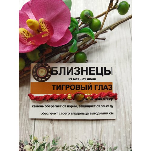 Браслет Кудесница Олеся тигровый глаз 1 шт красный 450₽