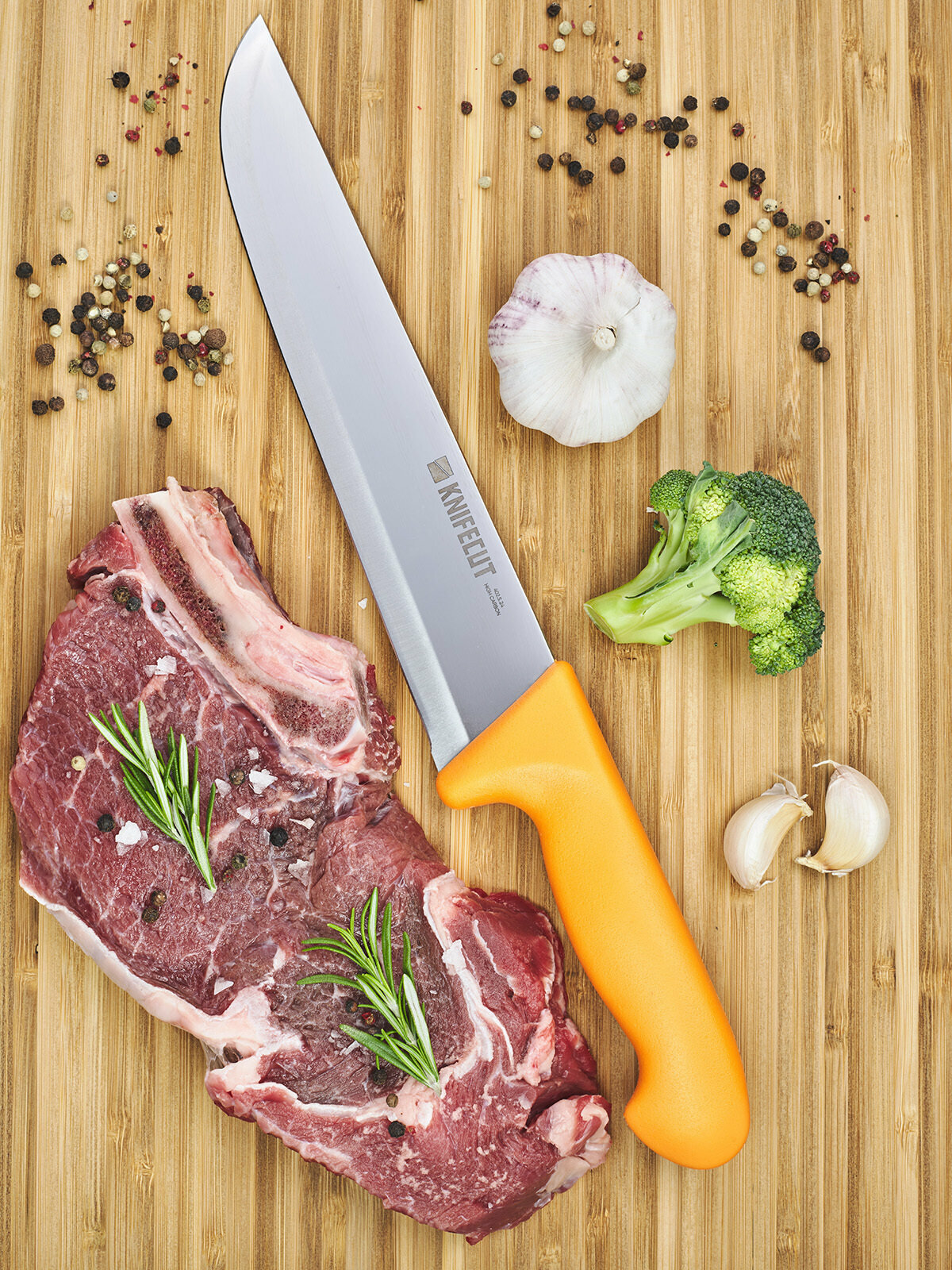 Нож разделочный KNIFECUT для обвалки и разделки мяса рыбы