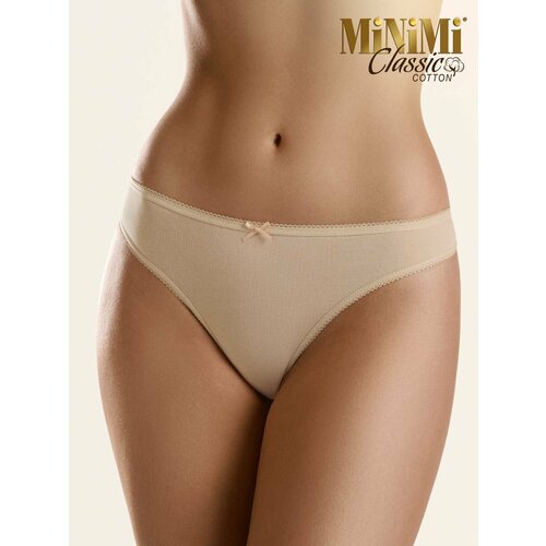 Трусы MiNiMi, 3 шт., размер 42 (XS), бежевый трусы стринги с высокой посадкой my string nudo l xl размер