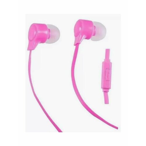 Наушники проводные PERFEO BASE розовый 236₽