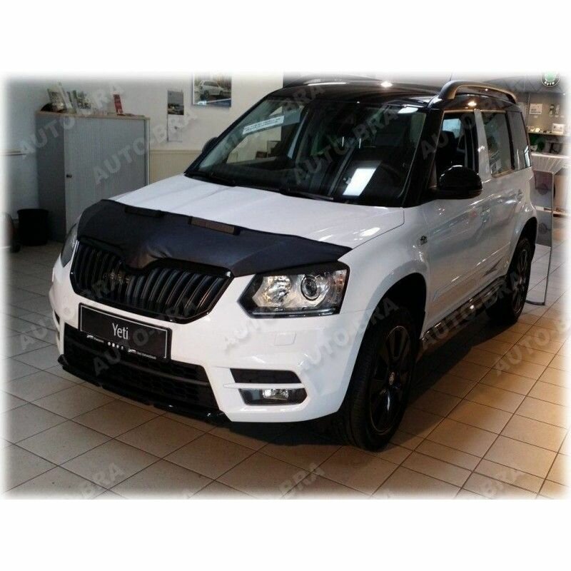 Дефлектор капота Кожаный для SKODA YETI 2013-2017 (Шкода Ети)