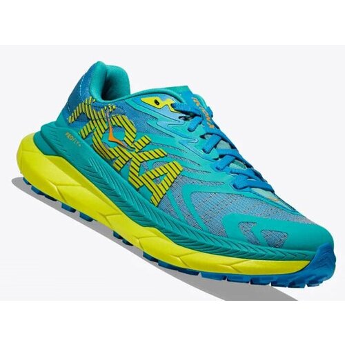 Кроссовки HOKA, полнота B, размер US7.5B/UK6/EU39 1/3/JPN24.5, бирюзовый, желтый