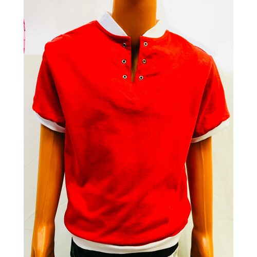 фото Футболка тошка футболка поло, размер 134, красный