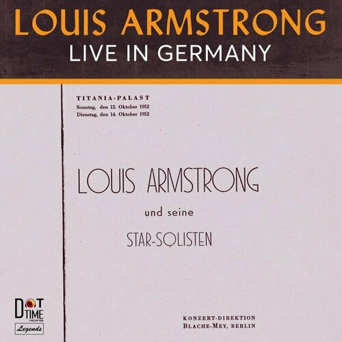 printio шоколадка 3 5×3 5 см come back to me summer Виниловая пластинка Louis Armstrong / Live In Germany (Limited Numbered Edition) (LP)