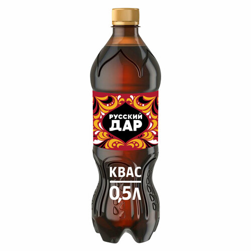 Напиток Русский Дар Квас ферментированный 0.5 л, ПЭТ — купить в ...