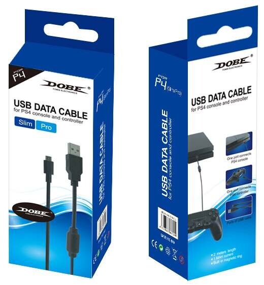 Кабель зарядки USB Data для PS4/PS4 Slim/PS4 Pro (Dobe TP4-813)