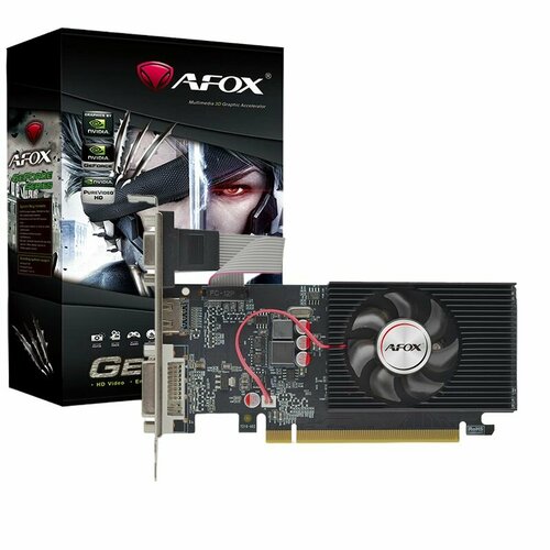 Видеокарта AFOX GeForce GT220 AF220-1024D3L2 1Gb DDR3 128bit DVIHDMIVGA 1xFan RTL 397000₽