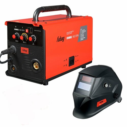 Сварочный полуавтомат Fubag IRMIG 160 SYN с горелкой 150А в комплекте маска сварщика Fubag IR 9-13N S Хамелеон 27306₽