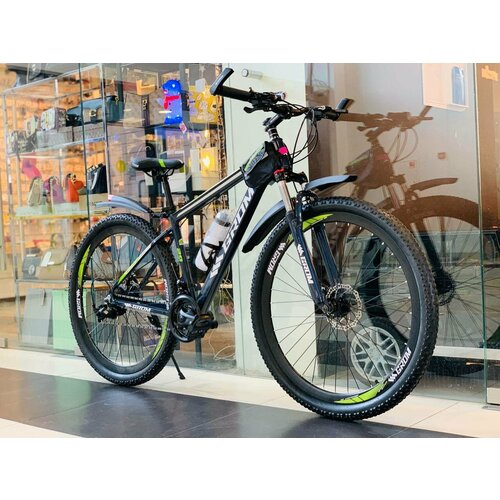 Горный велосипед GROM городской 29 дюймов взрослый мужской и женский для прогулки скоростной спортивный велик черныйзеленый 2399000₽