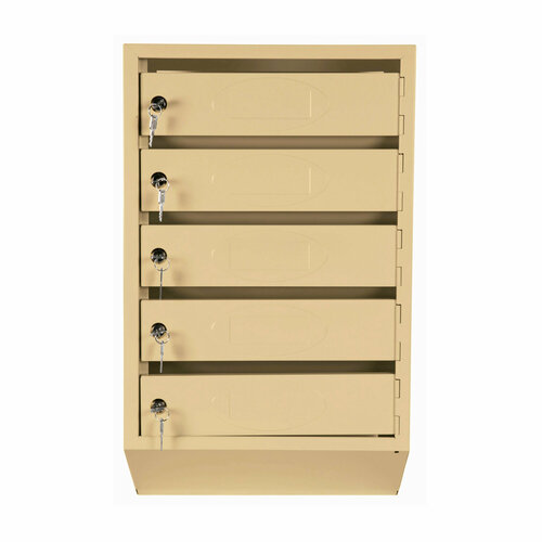 Почтовый ящик Стандарт, 5-ти секционный, ЯПР-5 Бежевый