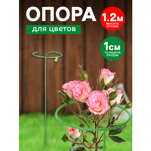 Опора Для цветов высокая малая h-1,2 м d-0.25 м труба металл в ПВХ d-10 мм Труба 10 мм Металл в ПВХ опора для цветов высокая средняя h 1 3 м d 0 35 м труба металл в пвх d 10 мм труба 10 мм металл в пвх